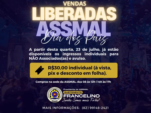 VENDAS LIBERADAS!